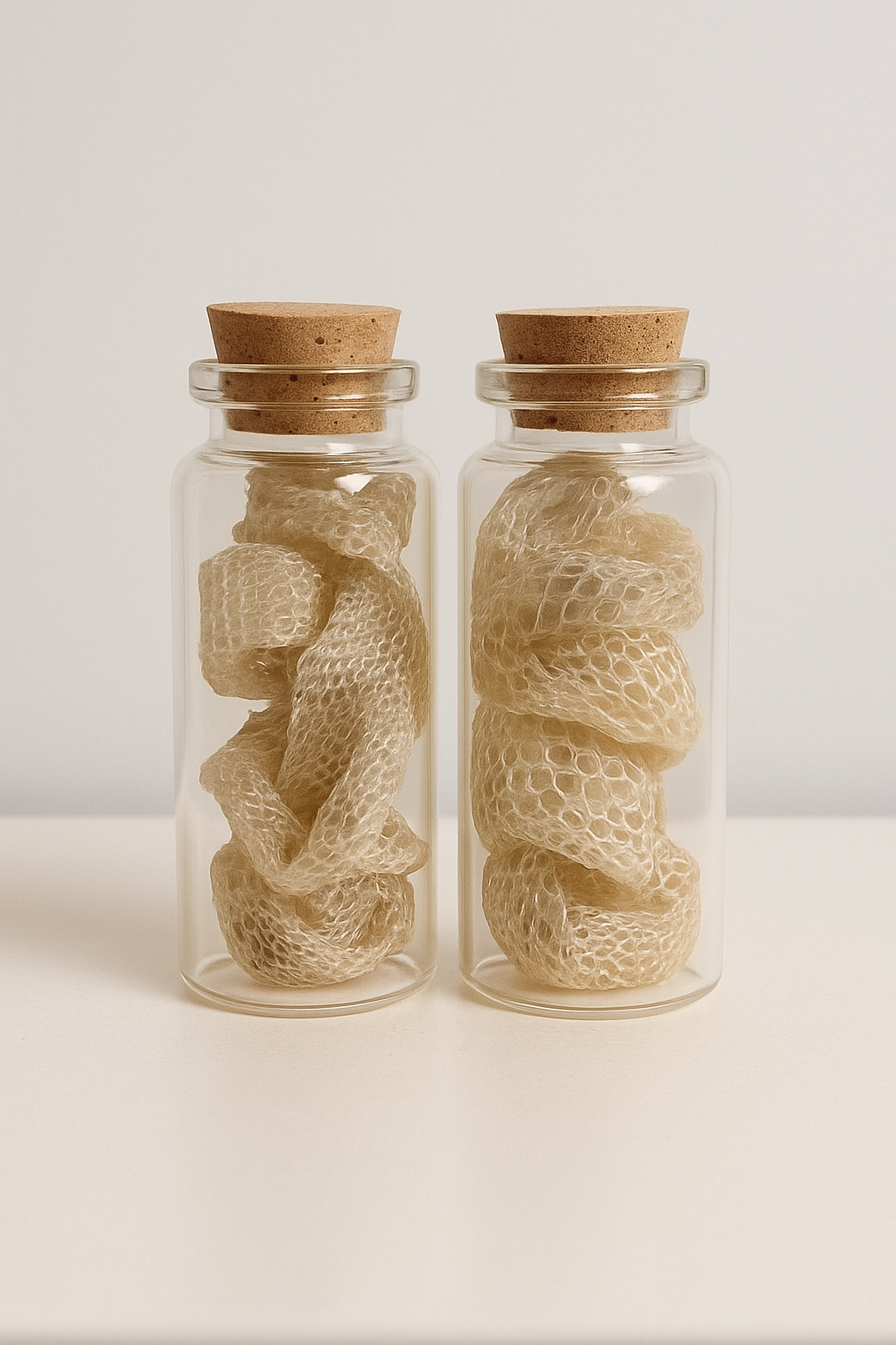 Snake Remnants in Glass